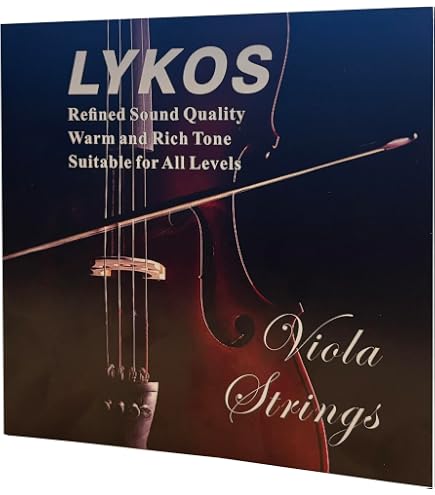 Viola Strings Obligato Viola Strings Set - Synthetic Nylon Core With ...