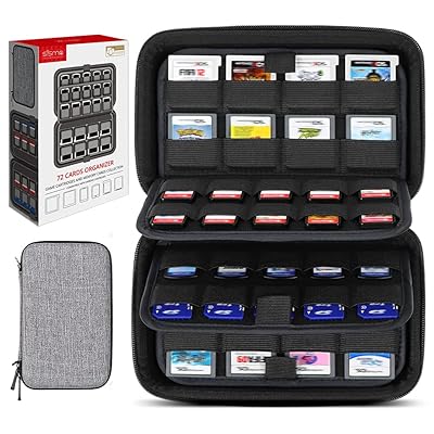 Buy Sisma 72 Game Card Holders Storage Case For 40 Switch Games Or Sd Cards And 32 Nintendo 3ds 2ds Ds Game Cartridges Grey Online In Indonesia B07vsn932b