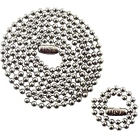 VENICEBEE 18" Stainless Steel Box Chain Necklace - 2.1mm Wide, 316L Medical Grade, Venetian Link Design