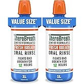 TheraBreath Fresh Breath Oral Rinse, Invigorating ICY Mint Flavor, Dentist Formulated and ADA-Accepted Mouthwash for Bad Brea