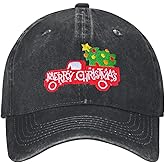 Gloriousa Christmas Hats Christmas Baseball Cap Funny Santa Adjustable Embroidery Cotton Hat for Men Women