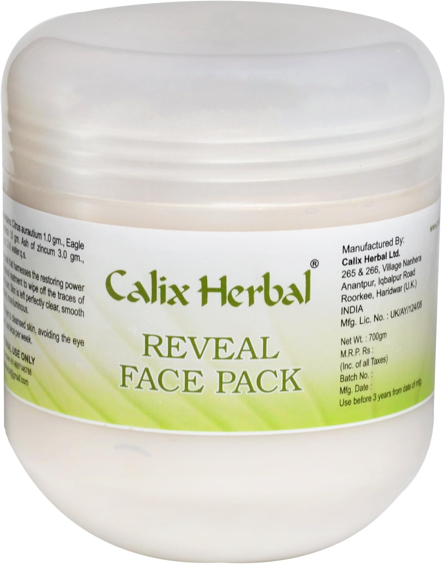 Calix Herbal Reveal Face Pack, 700g