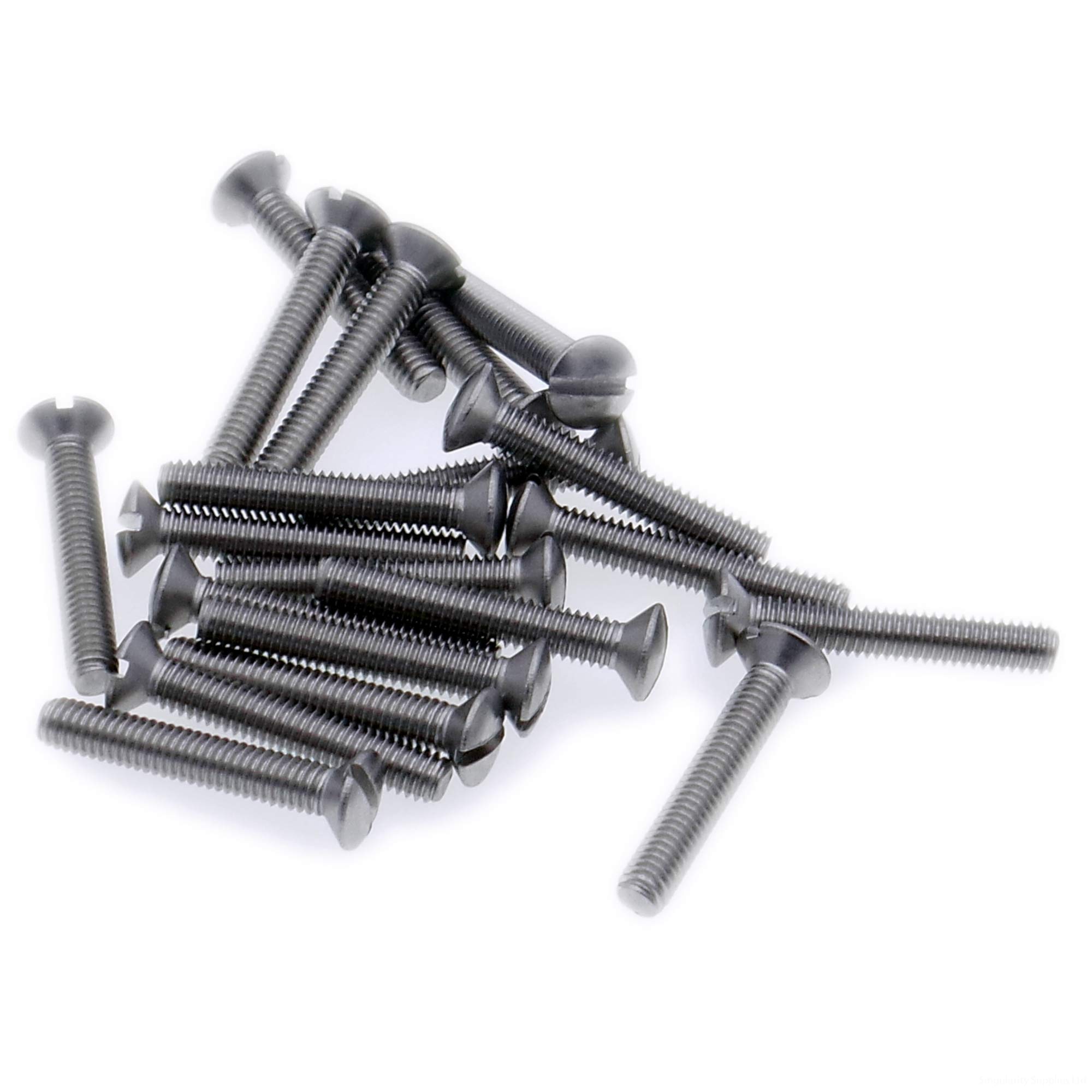 M2 (2mm x 16mm) Slot Raised Countersunk Machine Screw (Bolt) - Stainless Steel (A2) (Pack of 20) — image 1