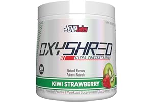 EHPlabs OxyShred Thermogenic Pre Workout Powder & Shredding Supplement - Preworkout for Men & Women, Sugar Free Energy Powder