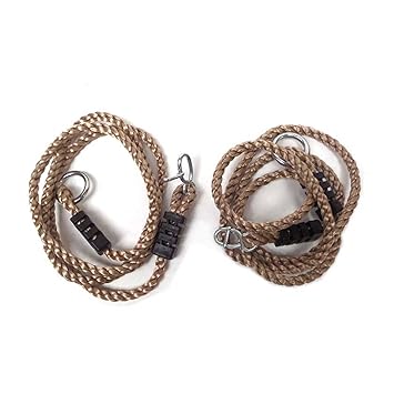 Gartenpirat Verlängerungsseil für Schaukel 2X Schaukelseile verstellbar 110-180 cm