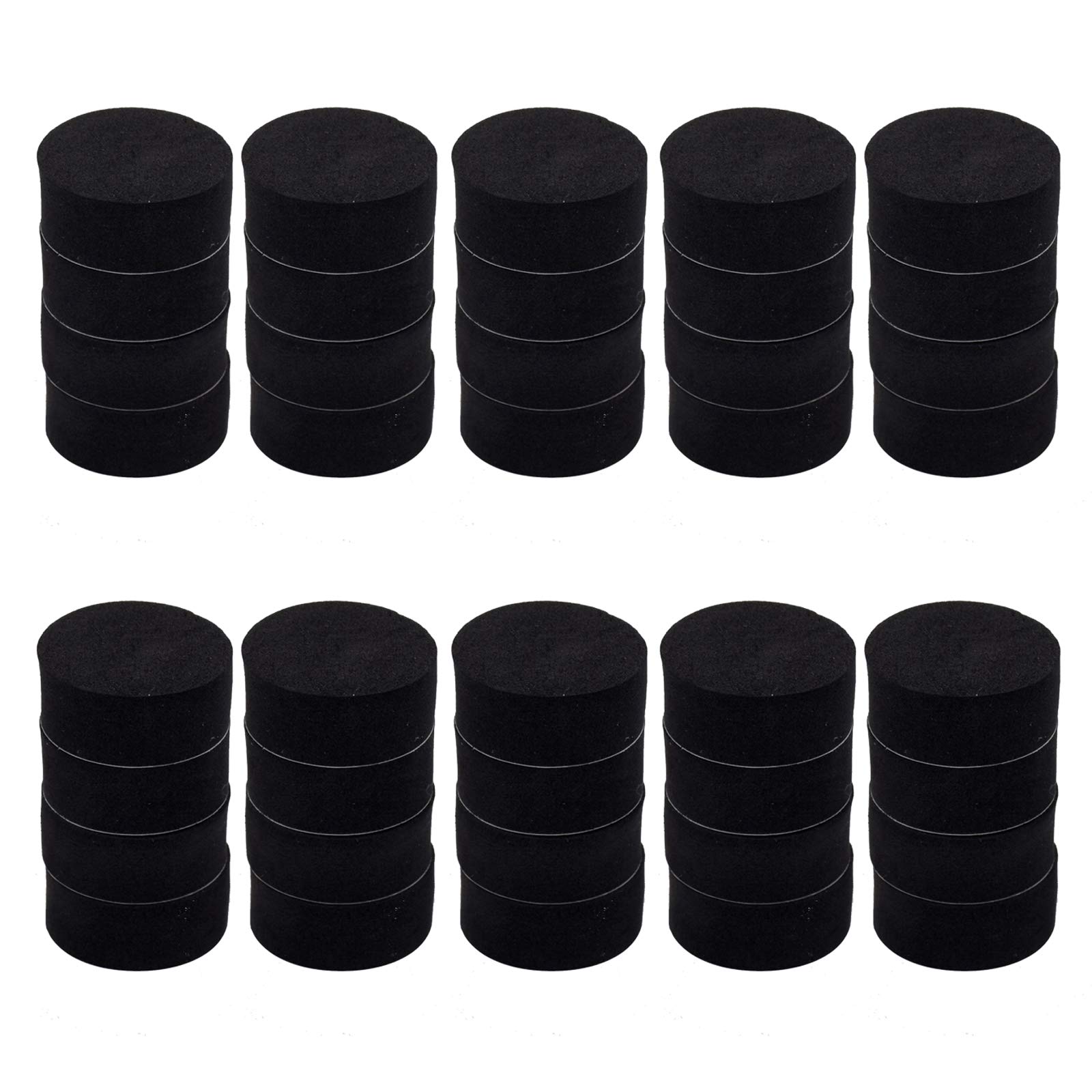 YMWALK 40Pcs Invisible Plant Pot Feet,Black Flower Pot Risers Non-Slip with Strong Self Adhesive EVA Pads for Indoor and Outdoor Flowerpot and Furniture Feet to Prevent Scratches on The Floor