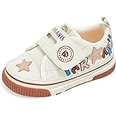 TARANIS Baby Squeaky Shoes Walking Sneakers with On/Off Squeaker Switch Non-Slip First Walkers Soft Rubber Toe Breathable Mesh