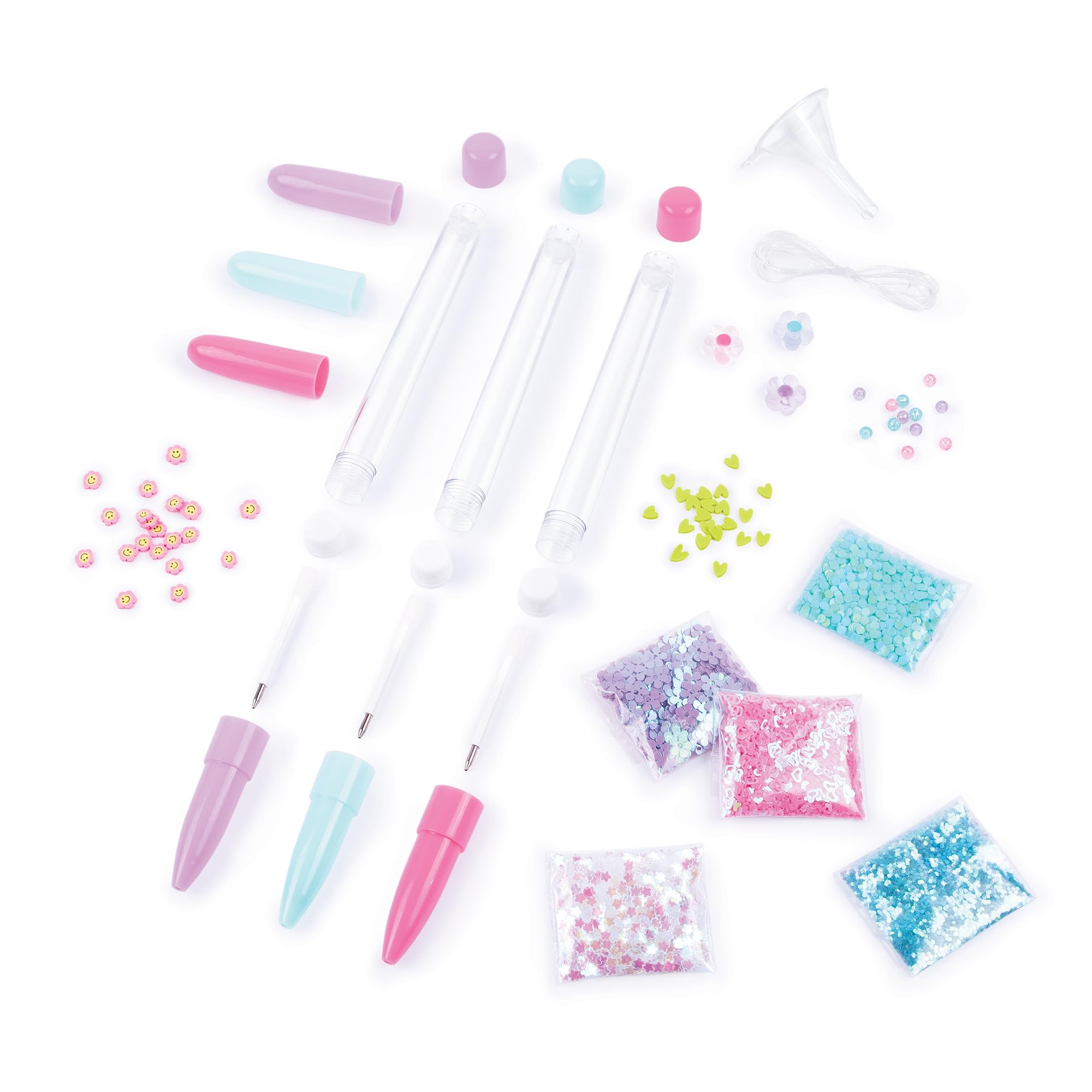Make It Real DIY Floaty Pens Kit - Create 3 Sparkly, Customizable Pens with Glitter & Charms - Fun Craft for Tweens, Girls & Kids Ages 8+ -Mess-Free Creative Activity Great Gift for Artistic Kids