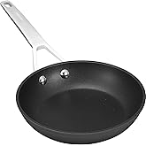 MsMk Small Egg Pan,8 1/2 inch Titanium and Ceramic Nonstick Omelette Pan,Small Frying Pan Safe for Induction,Scratch-resistant,Oven Safe to 700°F Pan for Cooking, Dishwasher Safe