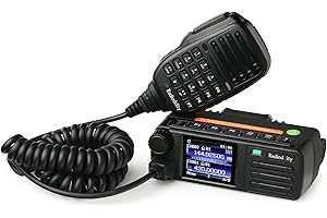 Radioddity DB-25D Pro Dual Band DMR Mobile Radio, 20W VHF UHF Ham Amateur Radio Digital Transceiver with GPS APRS, 4000CH 500,000 Contacts, Dual Time Slot Tier II Vehicle Car