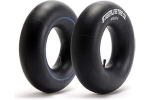 Steerling Tire Co. 4.10/3.50-6 Tube - 13" Inches - Explosion Proof [2-Pack] - Replacement Tire Inner Tube - Compatible with Gorilla Carts, Lawn Mowers, Wheelbarrows, Wagons & Hand Trucks