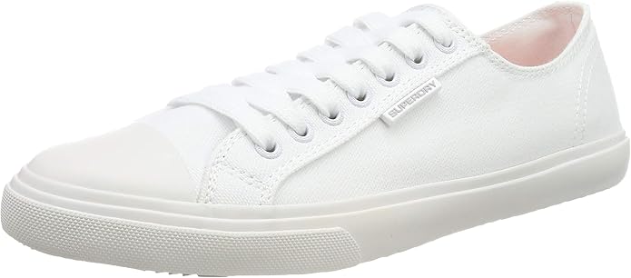 superdry white canvas pumps