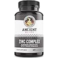 Zinc Complex Capsules with Enhanced Absorption, Antioxidant & Immune Support Supplement, Zinc Supplement for Men & Women by Ancient Bliss (60 Capsules)