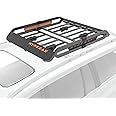 HYPERAX Iridium L Universal Steel Cargo Roof Rack Basket Kayak Carrier- 61.5 x 43.5 x 6.5” 200lb Max Load - Heavy Duty Car Top Luggage Holder Carrier Basket for SUV,Truck,Cars (Large)