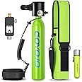 GOYOJO Mini Scuba Tank, 6-12 Minutes Diving Tank, Portable Lung Tank Kits with 3000 PSI Max Pressure, Reusable 0.5L Small Scuba Diving Tank Gear Underwater Breathing Training
