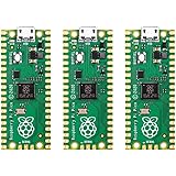 Raspberry Pi Pico Flexible Microcontroller Board Based on The Raspberry Pi RP2040 Dual-core ARM Cortex M0+ Processor, 3pcs