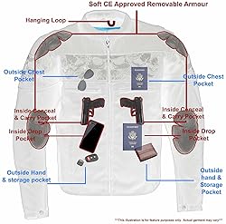 Milwaukee Leather Men's Armored Textile Motorcycle