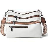 Bluome Crossbody Purses for Women, Medium Large Faux Leather Crossbody Bags Lightweight Sling Bag Shoulder Handbags