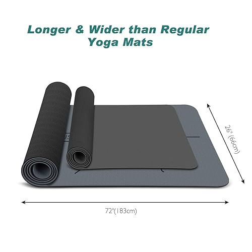 Body Alignment Yoga Mat Pro Yoga Mat Eco Friendly Non Slip