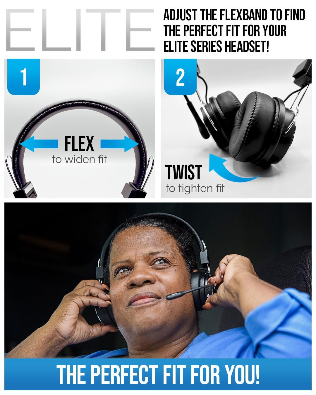 Blue Tiger Elite Ultra USA Wireless Bluetooth Headset – Truckers’ Headset - Noise Cancellation Bluetooth 5.0 Head Set – 60 Hours Talk Time, 1200 Hours Standby