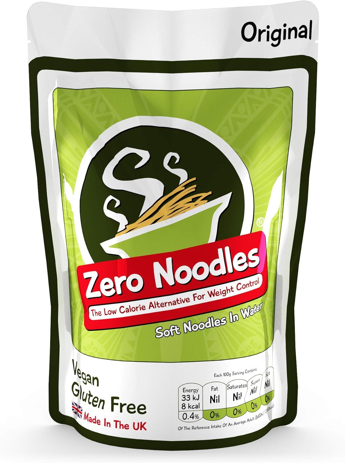 Zero Noodles Original 200g UK Made Shirataki / Konjac Noodles (5