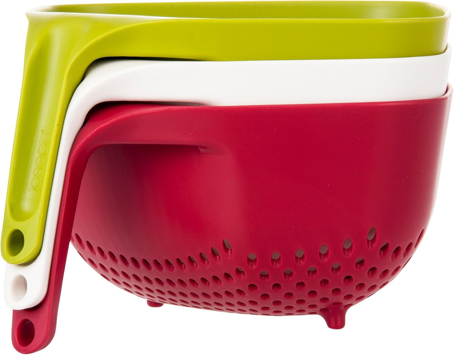 Joseph Joseph Square Colander, Drainer, food strainer, heat resistant and dishwasher safe - Green, 32 - Image 3