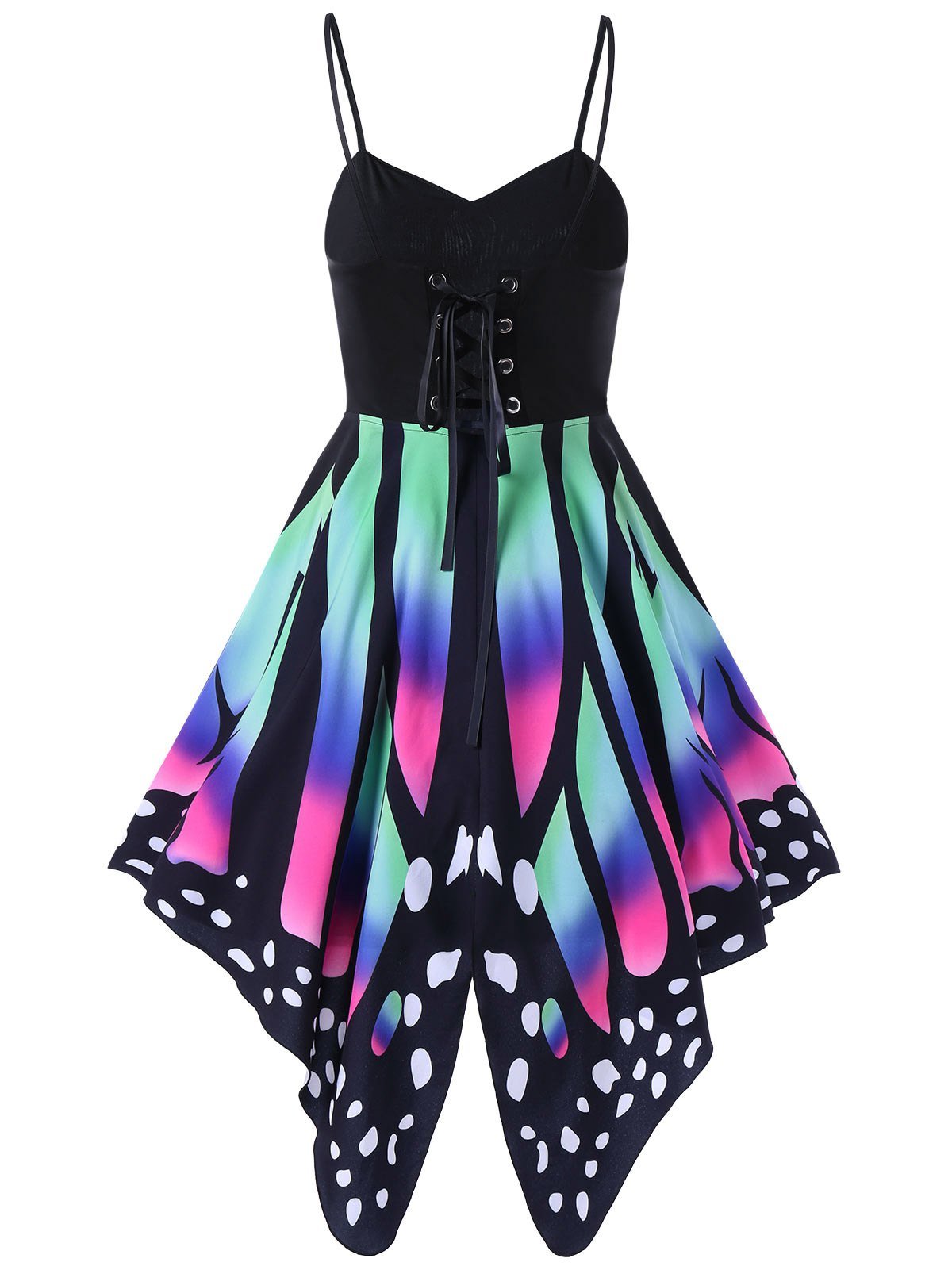 Fisace Womens Butterfly Shape Summer Strapy Lace Up Back Skater | Desertcart Barbados Fisace Womens Butterfly Shape Summer Strapy Lace Up Back Skater | Desertcart Barbados