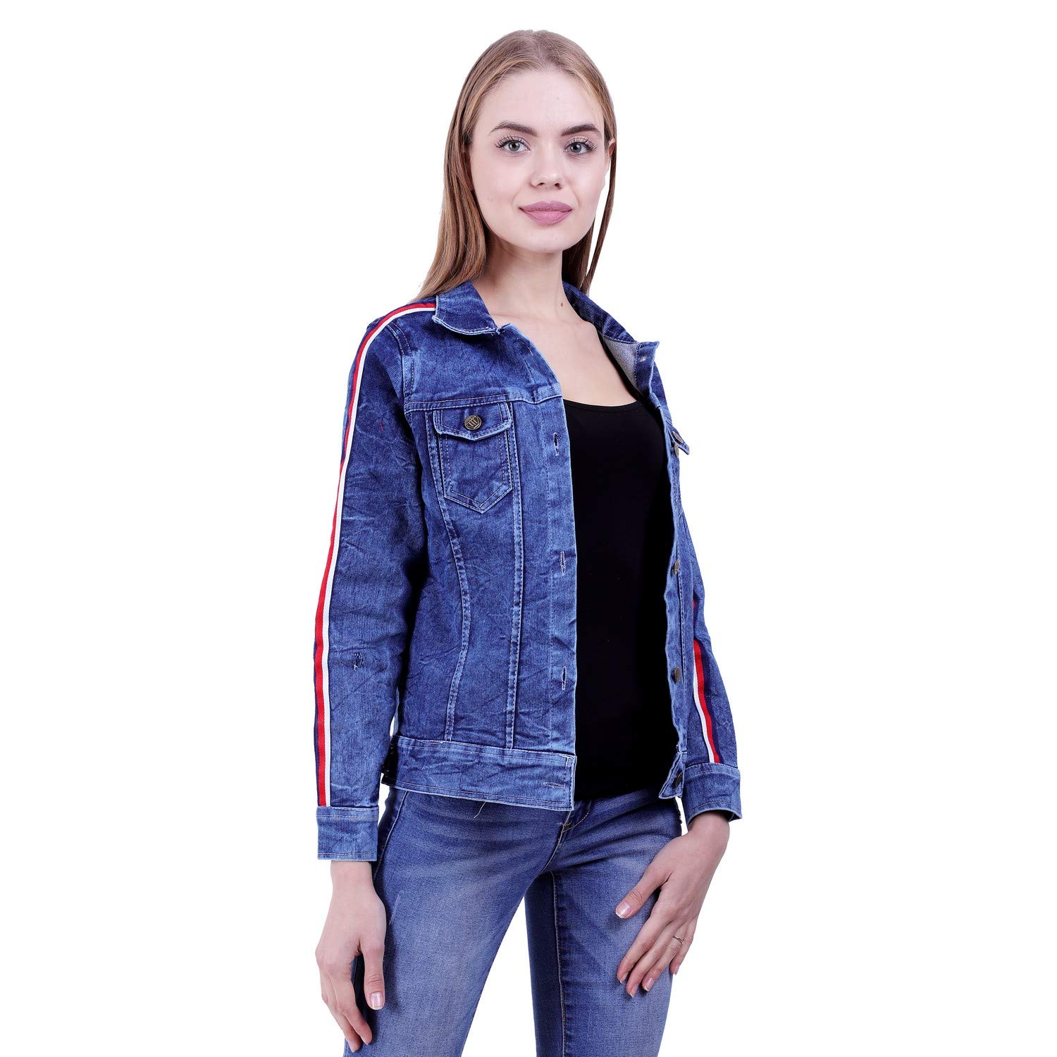 meer india garments denim jacket for women