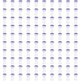 PATIKIL 0.31" x 0.16" Cute Mushroom Beads, 100Pcs Small Glass Beads Bulk, Purple