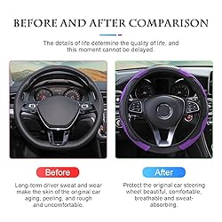 Car Steering Wheel Cover, Universal Microfiber PU
