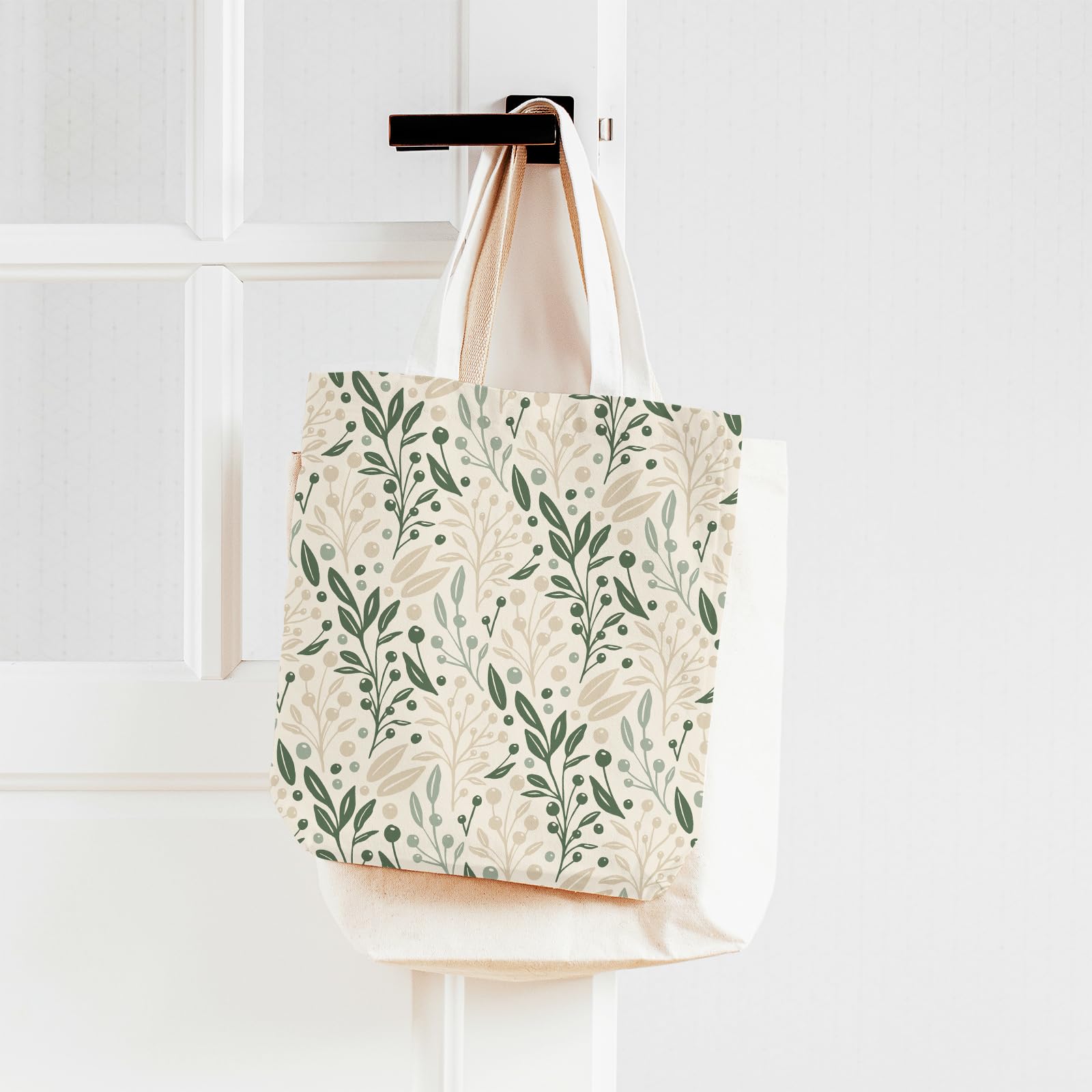 32Pcs Sage Green Floral Cotton Fabric Bundles 10 x 10 Inch Greenery Fabric Squares Eucalyptus Leaves Sewing Fabrics for DIY Craft Party Decor