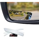 2-Pack Dependable Direct Blind Spot Mirror for Car - Rectangle Shaped - Universal Fit, HD, Stick on, Frameless, Convex, Wide 