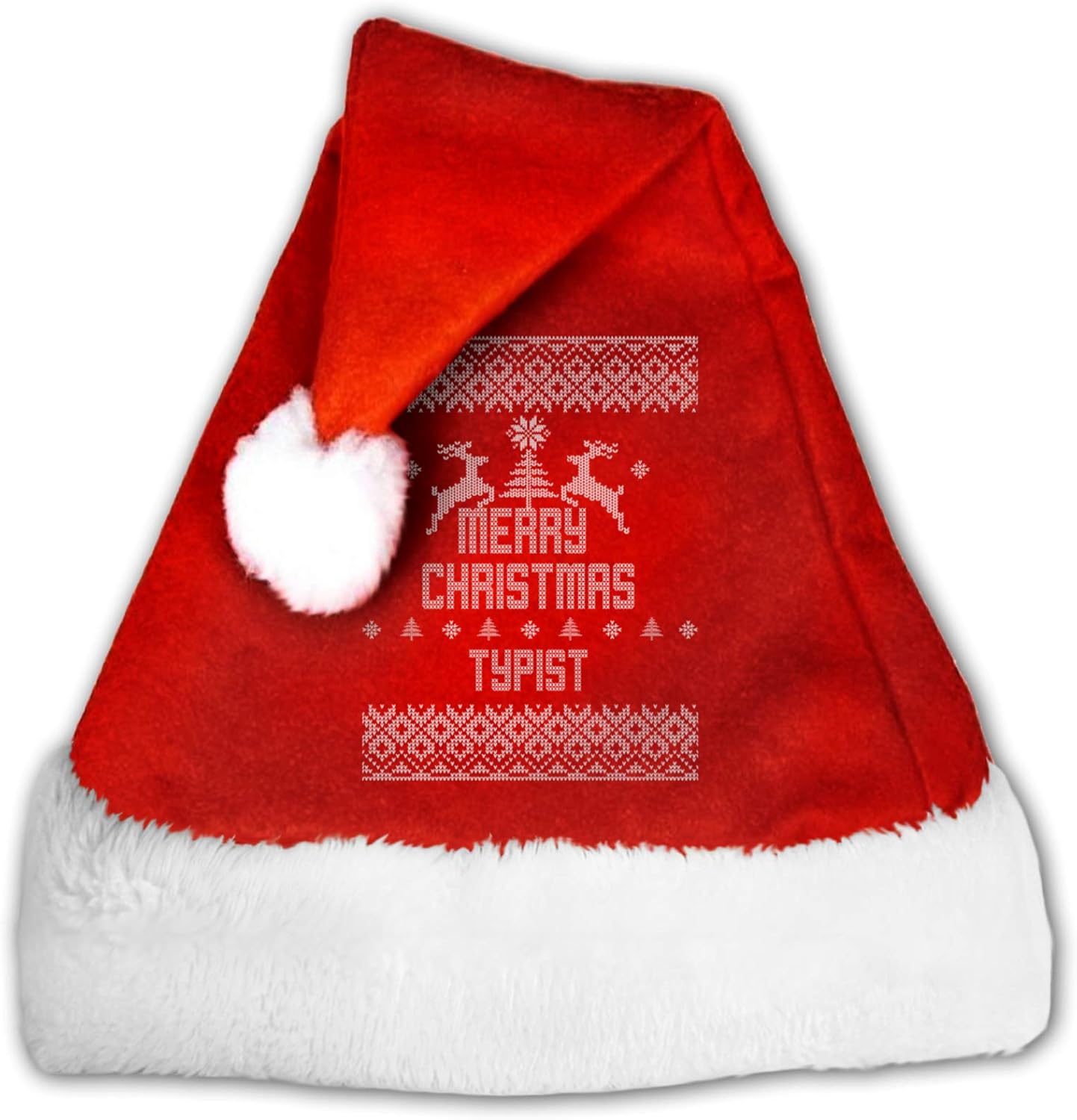 Santa Hat Merry Christmas Typist Christmas Hat Velvet for