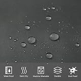 Furlinic Shower Curtain Mould Proof Waterproof Polyester 33x72 Inch Dark Grey view 2