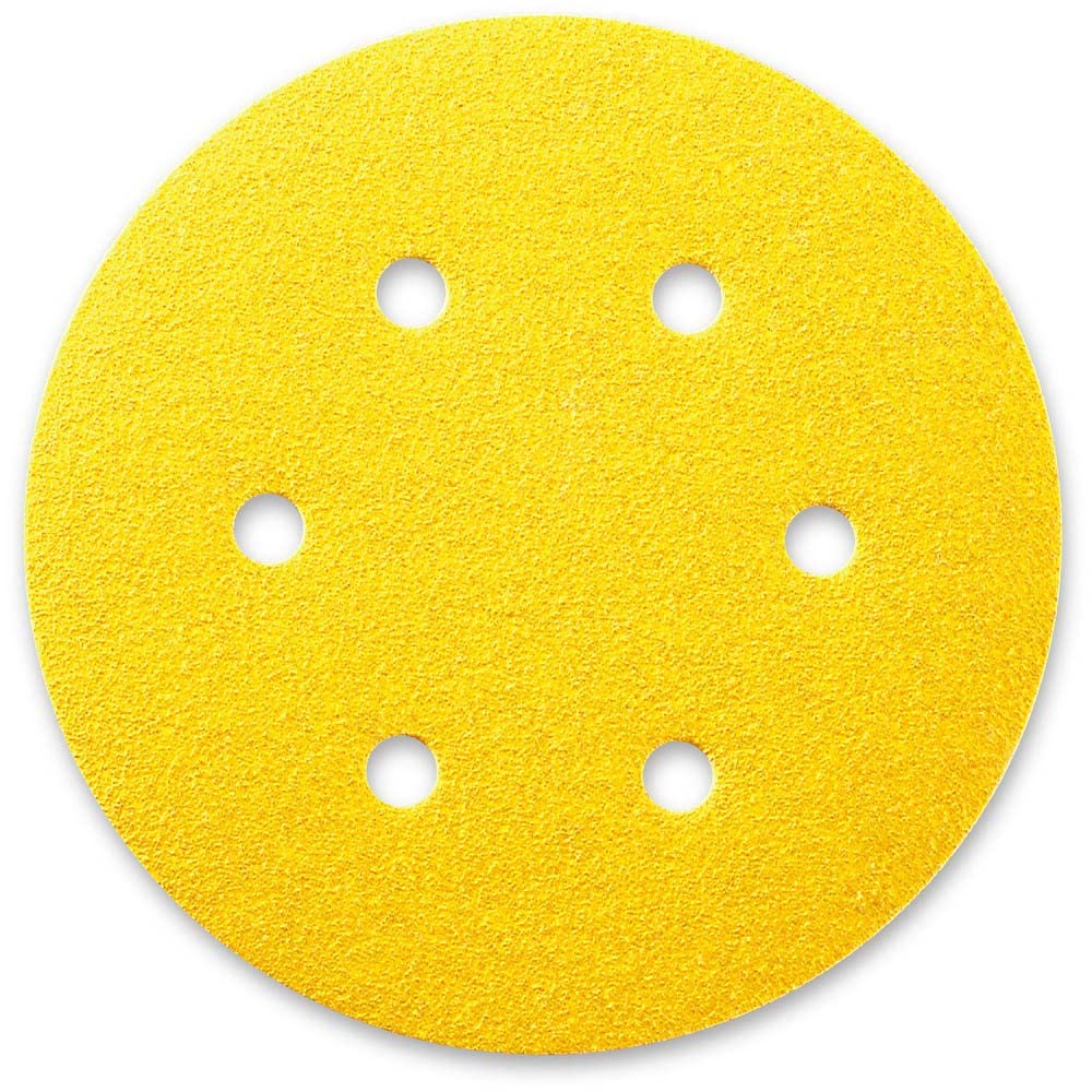 sia Abrasives 3337.6726.0040 Series 1960 siarexx siafast 6 Holes Disc Paper, 40 Grit, 150mm Diameter, Pack of 50