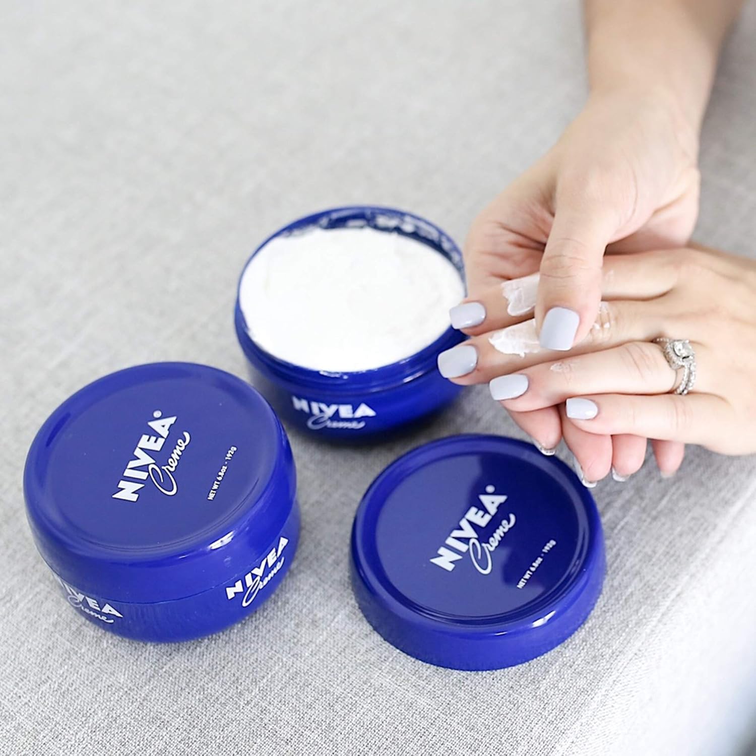 NIVEA Crème - Pack of 3, Unisex All Purpose Moisturizing Cream for Body, Face & Hand Care, Use After Hand Washing - 6.8 oz. : Body Gels And Creams : Beauty