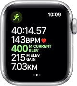 Apple Watch Series 5 GPS Cellular 40mm Silver Aluminum White Sport Band Renewed view 4