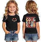 MULOIUDZ Big Sister T-Shirt for Toddler Girls Cool Big Sis Club Shirts Baby Announcement Tees Short Sleeve Tops Clothes 1-6Y