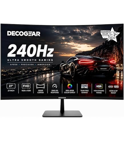 Amazon.com: KTC 27 Inch 280Hz Gaming Monitor, FHD 1080P 240Hz PC