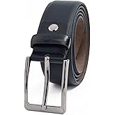 Eagle Epic Belt Men Black Leather, Men's Dress Belt, Mens Belts for Work, Casual Belt for Male, 34, Black