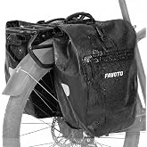Favoto Panniers Bike Bags Waterproof Bike Panniers for Rear Rack 56L | Heavy-Duty Large Capacity Bicycle Cargo Saddle Bags with Quick Release Buckles for Commuting, Touring &amp; Grocery Trips
