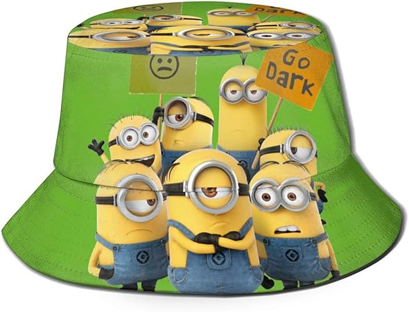 Amazon バケットハット ミニオン1 53 おしゃれ メンズ レディース 渔夫帽 野球 帽子 Uvカット 通気 紫外線対策 釣り 登山 通勤 自転車 旅行ゴルフ 人気 日焼け防止 軽量 折り畳可能 帽子 の サン バイザー 帽子