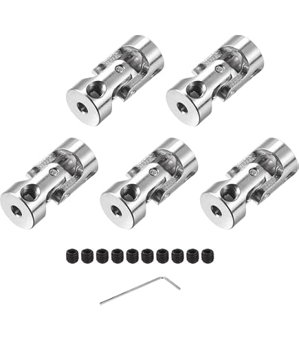 Uxcell 2mm To 2mm Bore Rigid Coupling – Set Screw Type Aluminum Shaft Coupler, L26xD10mm For Motors, 3D Printers, CNC Machines (Includes Hex Wrench & Screws)