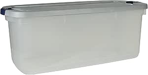 Amazon.com: Rubbermaid 1785786 Clear Roughneck Storage Tote Box, 95 ...