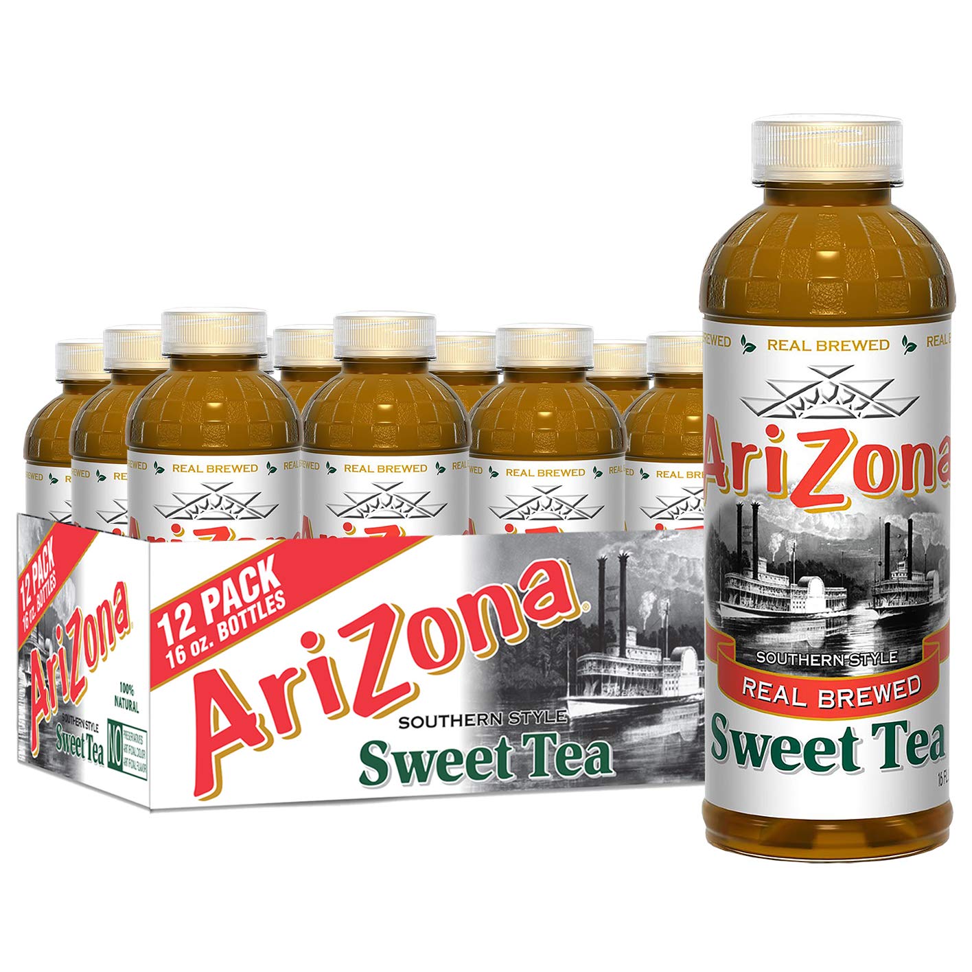 Amazon Com Arizona Premium Brewed Southern Style Sweet Tea 16 Fl Oz Pack Of 12 Grocery Tea Sampler Grocery Gourmet Food