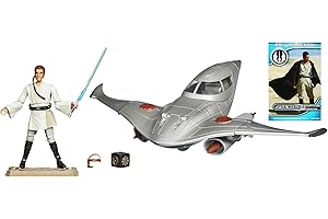 Star Wars Naboo Royal Fighter Vehicle with Obi-Wan Kenobi Figure 4 Inches