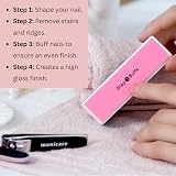 Manicare 3 Pack 4 Way Buffing Block for Nails - Shaping Smoothing Gloss view 4