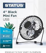 Status 4 Inch USB Desk Fan, Mini Portable Cooling Fan for Office & Travel view 7