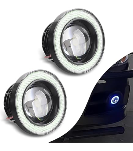 Fog Lamp, Car 30W RGB LED Fog Light COB Angel Eye Halo Ring - View #8