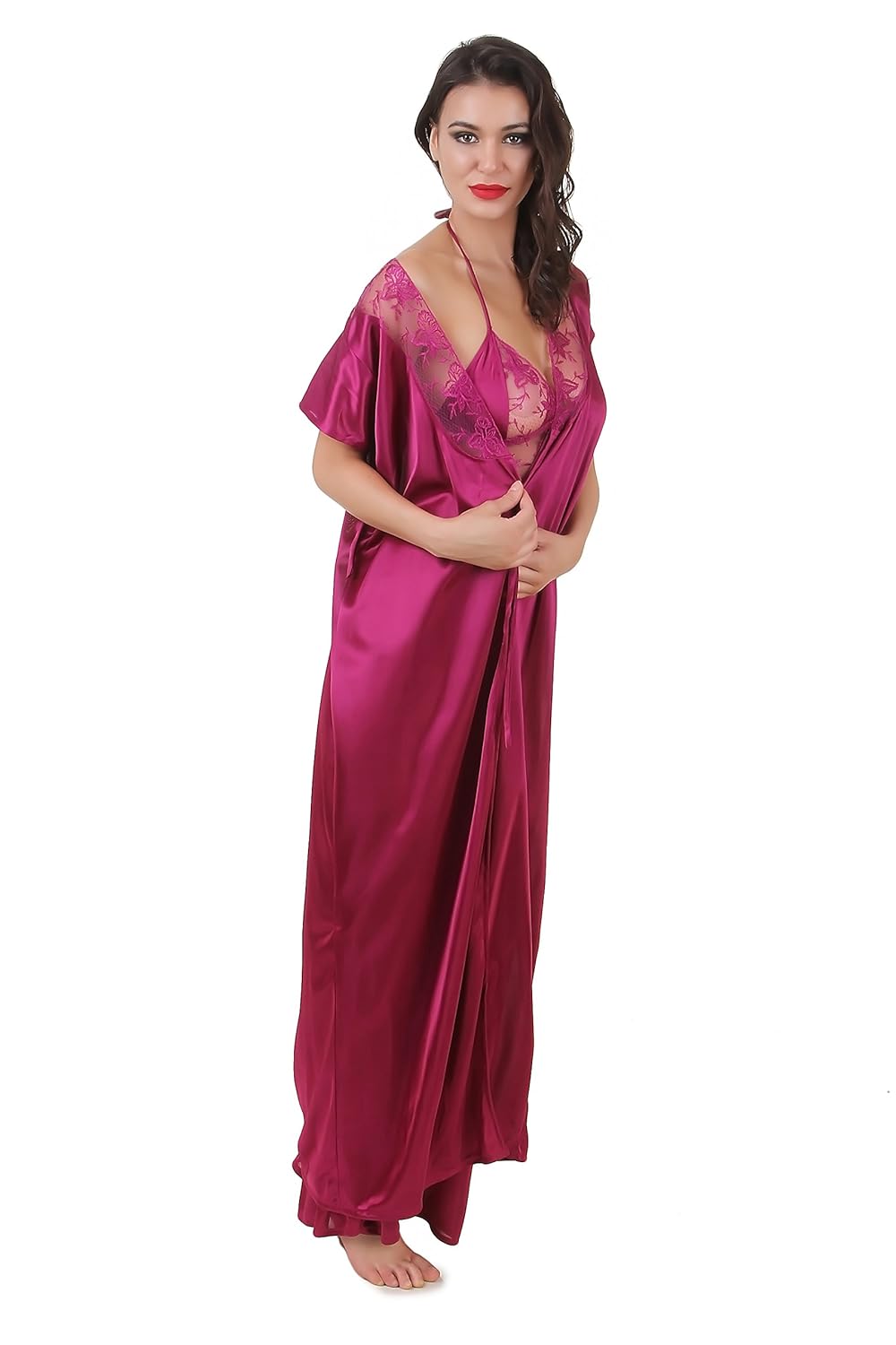masha women's satin nighty